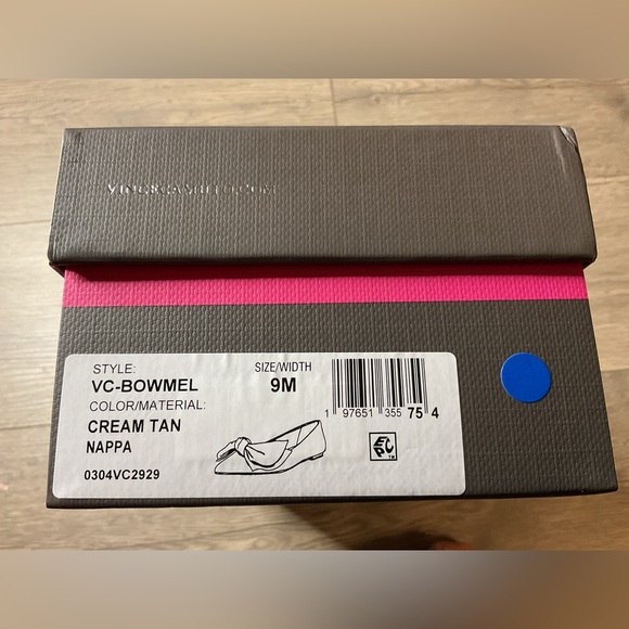 Vince Camuto Bowmel Ballet Flats in Cream Tan - Size 9 - Picture 14 of 14